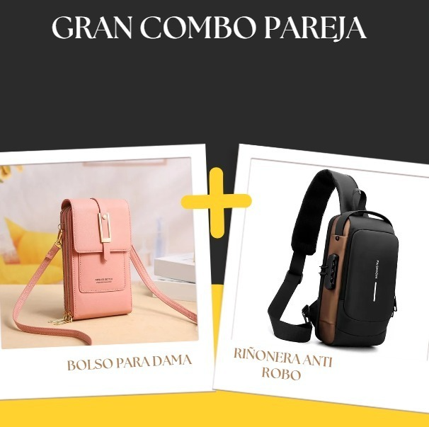 BOLSO MANOS LIBRES+BOLSO DE HOMBRO ANTIR